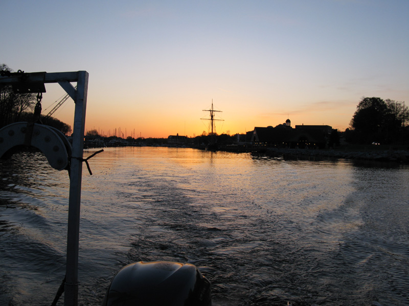 View from astern