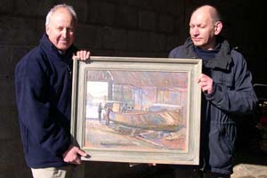 Tim Hicking With The Finished Print